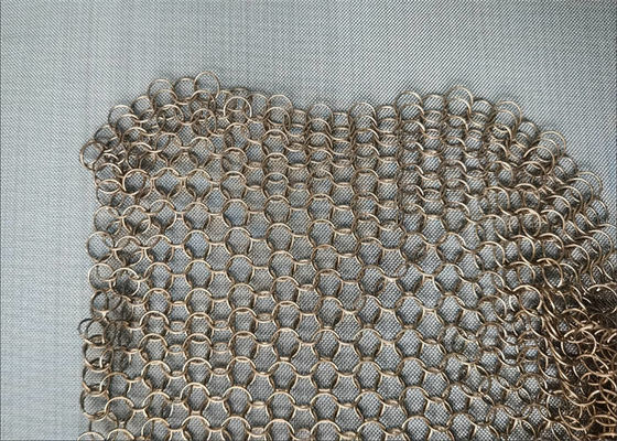Metal Coil Drapery Architectural Wire Mesh Aluminum Alloy Metal Mesh Curtain