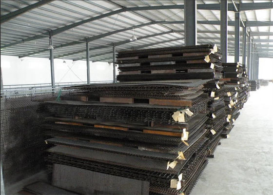 Woven Crimped Wire Mesh Rust Resistant Hooked Mine Sieving Mesh