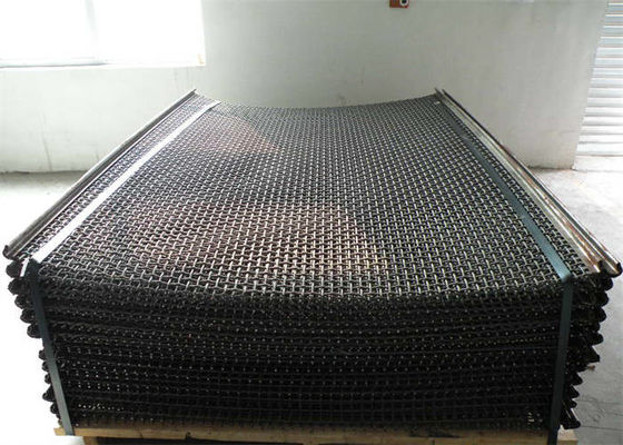Carbon Steel Crimped Woven Mesh Vibrating Screen For Filtering