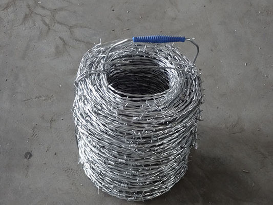 Low Carbon Galvanised Barbed Wire Easy Install For Highway Protection