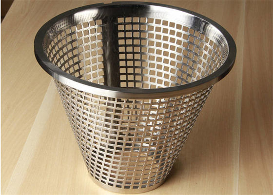 Custom Perforated Metal Fabrication , Electro Galvanized Perforated Filter Tubes