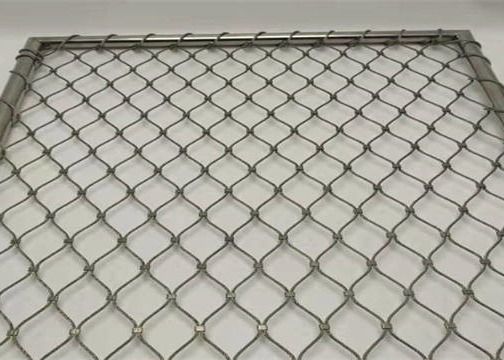 316 Stainless Steel Rope Mesh Knotted Type Architectural Steel Mesh