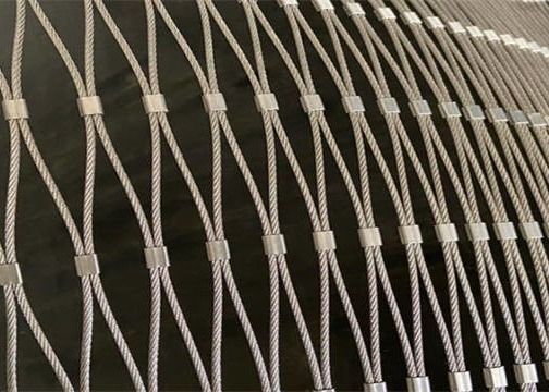 316 Stainless Steel Rope Mesh Knotted Type Architectural Steel Mesh