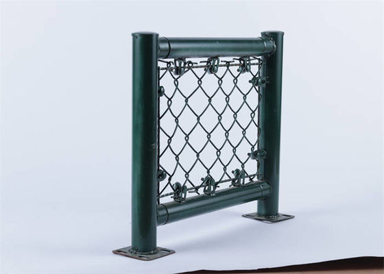 Chain Link Wire Mesh Fence Corrosion Resistant Plus Razor Wire Mesh Fencing