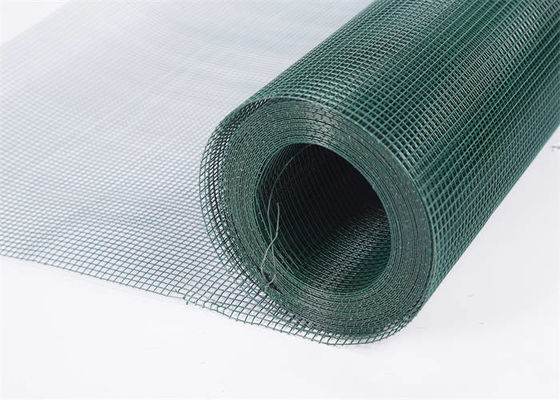 Playground Green PVC Coated Steel Wire Mesh Rolls , Stainless Steel Welded Wire Panels