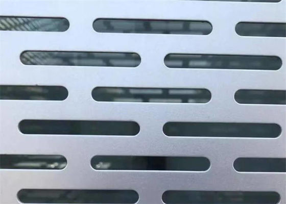 Galvanised Perforated Metal Sheet Slotted Hole For Filters / Vents