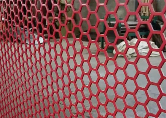 Hexagonal Hole Stainless Steel Perforated Sheet Metal For Construction