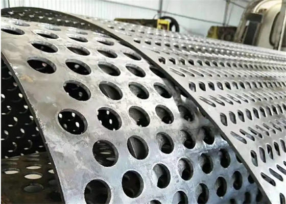 Mild Carbon Steel Perforated Steel Sheet Round Holes For Protective Fencing