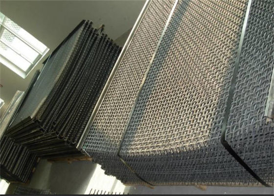Carbon Steel Crimped Woven Mesh Vibrating Screen For Filtering