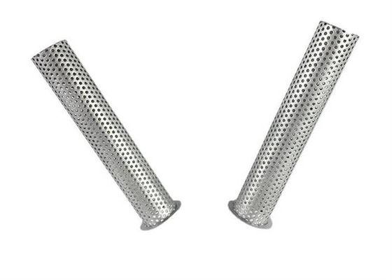 Custom Perforated Metal Fabrication , Electro Galvanized Perforated Filter Tubes