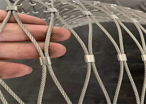 316 Stainless Steel Rope Mesh Knotted Type Architectural Steel Mesh