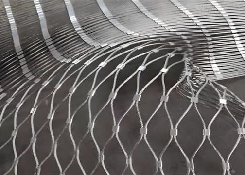 Lightweight Architectural Wire Mesh Ferrule Type Flexible Stainless Steel Wire Rope Mesh